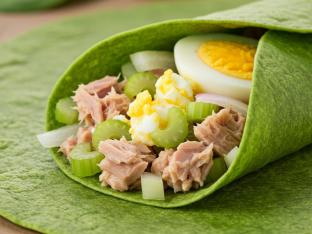 Tuna Salad Spinach Tortilla Wrap