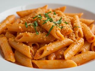 Penne alla Vodka with Parmesan Herb Breadcrumbs Penne alla Vodka with Parmesan Herb Breadcrumbs