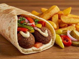Falafel Wrap Box Falafel Wrap Box