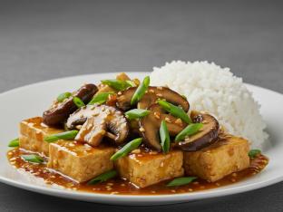 Vegetarian Spicy Tofu & Rice