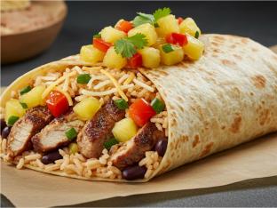 Pineapple Jerk Chicken Burrito Pineapple Jerk Chicken Burrito