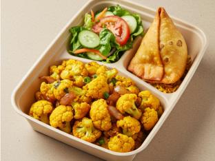 Gobi | Salad | Samosa Gobi | Salad | Samosa