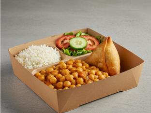 Chola | Salad | Samosa Chola | Salad | Samosa