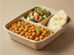 Chola | Salad | Plain Naan Chola | Salad | Plain Naan