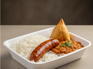 Kabob | White Basmati Rice | Samosa Kabob | White Basmati Rice | Samosa