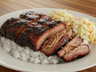 [20oz] Hawaiian Kalua Pull Pork with Rice and Coleslaw