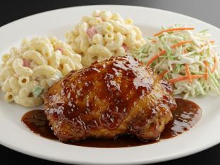 [20oz] Hawaiian Shoyu Chicken with Mac Salad and Coleslaw