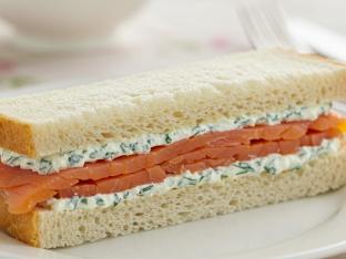 Smoked Salmon Tea Sandwich Smoked Salmon Tea Sandwich