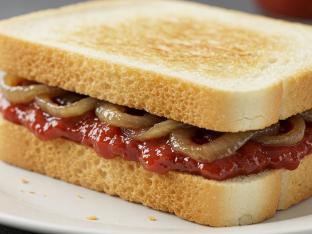 Caramelized Onion With Tomato Jam (vegan) Tea Sandwich Caramelized Onion With Tomato Jam (vegan) Tea Sandwich