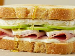 Gluten Free Ham, Brie and Apple Tea Sandwich Gluten Free Ham, Brie and Apple Tea Sandwich