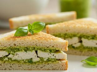 Gluten Free Pesto Chicken Salad Tea Sandwich Gluten Free Pesto Chicken Salad Tea Sandwich
