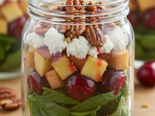 Spinach Mason Jar Salad Spinach Mason Jar Salad