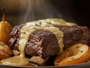 Beef Braised With Champagne & Pears Beef Braised With Champagne & Pears