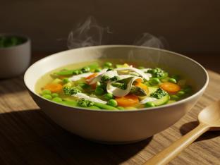 Spring Vegetable Soup With Pesto Spring Vegetable Soup With Pesto