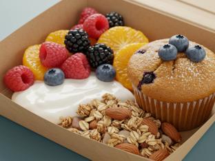 VEGAN Continental Box With Muffin VEGAN Continental Box With Muffin
