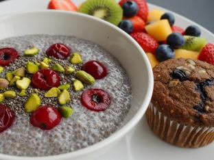 VEGAN Cereal Box With Chia Pudding VEGAN Cereal Box With Chia Pudding