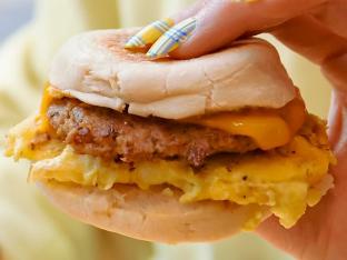 Small Sausage, Egg and Cheese Sandwich Tray Small Sausage, Egg and Cheese Sandwich Tray