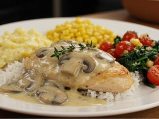 Mushroom Cream Chicken Plate