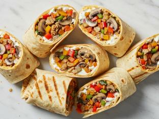 Mushroom shawarma wrap Mushroom shawarma wrap