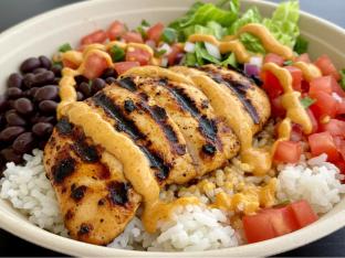 Chicken Torta Bowl with Black Beans