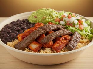 Campechana Bowl with Black Beans and Guacamole
