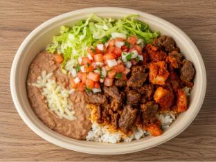 Campechana Bowl with Refried Beans