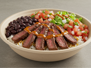 Carne Asada Bowl with Black Beans