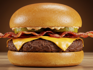 Dominican Smashburger [Single Patty with Bacon]