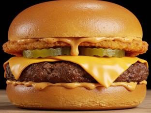 Gluten Free Dominican Smashburger [Single Patty with Fried Cheese]