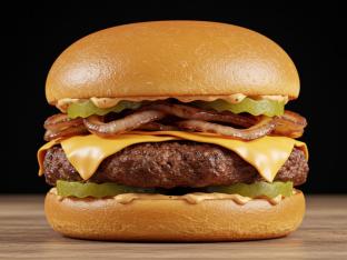 Gluten Free Dominican Smashburger [Single Patty with Grilled Onions]