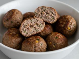 Brooklyn-Style Meatballs - Cut in Half