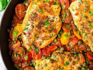 Tomato Confit Herb Roasted Chicken Tomato Confit Herb Roasted Chicken