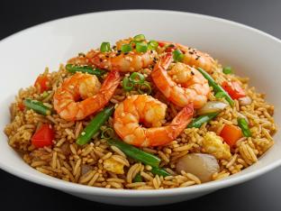 Shrimp Manchurian Fried Rice
