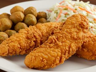Original Tenders Box with Coleslaw and Fried Okra