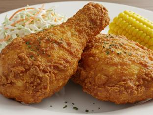 Original Fried Chicken with Coleslaw and Corn