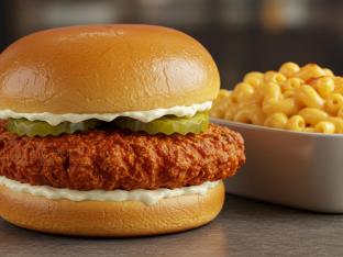 Spicy Classic Chicken Sandwich Box with Mac n Cheese