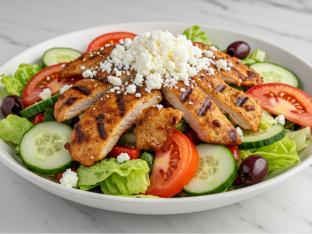 Greek Salad with Chicken Gyro