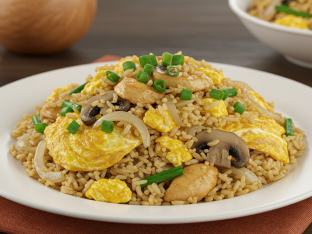 Coconut Fried Rice with Chicken Coconut Fried Rice with Chicken