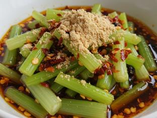 Celery with Dry Chili Celery with Dry Chili