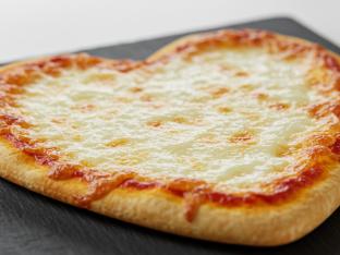 Heart-Shaped Individual Gluten-Free Cheese Pizza