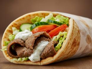 Individual Lamb Beef Gyro Wrap Individual Lamb Beef Gyro Wrap