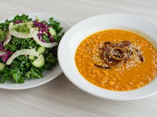 Red Lentil Soup & Garden Side Salad Red Lentil Soup & Garden Side Salad