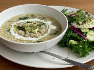 Yogurt Soup & Garden Side Salad Yogurt Soup & Garden Side Salad