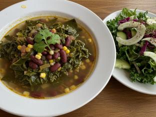 Collard Soup & Garden Side Salad Collard Soup & Garden Side Salad
