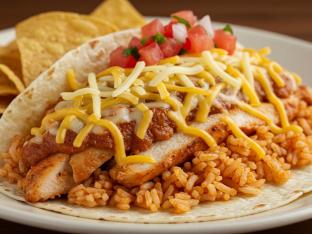 Chicken Chipotle Flour Wrap with House-Made Chips Chicken Chipotle Flour Wrap with House-Made Chips