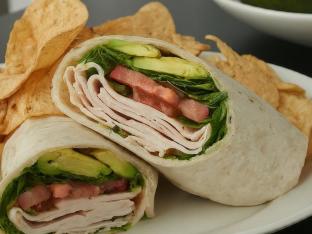 Turkey Avocado Wrap with House-Made Chips Turkey Avocado Wrap with House-Made Chips