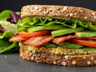 BTLA Sandwich with Mixed Greens BTLA Sandwich with Mixed Greens