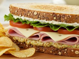 Black Forest Ham & Swiss Sandwich with House-Made Chips Black Forest Ham & Swiss Sandwich with House-Made Chips