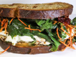 Goat Cheese Melt with Mixed Greens Goat Cheese Melt with Mixed Greens