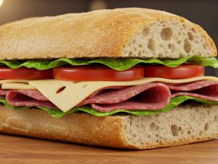 Pastrami and Gouda on a Ciabatta